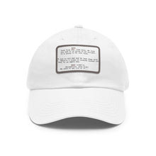 Load image into Gallery viewer, Dad Hat with Leather Patch (Rectangle)