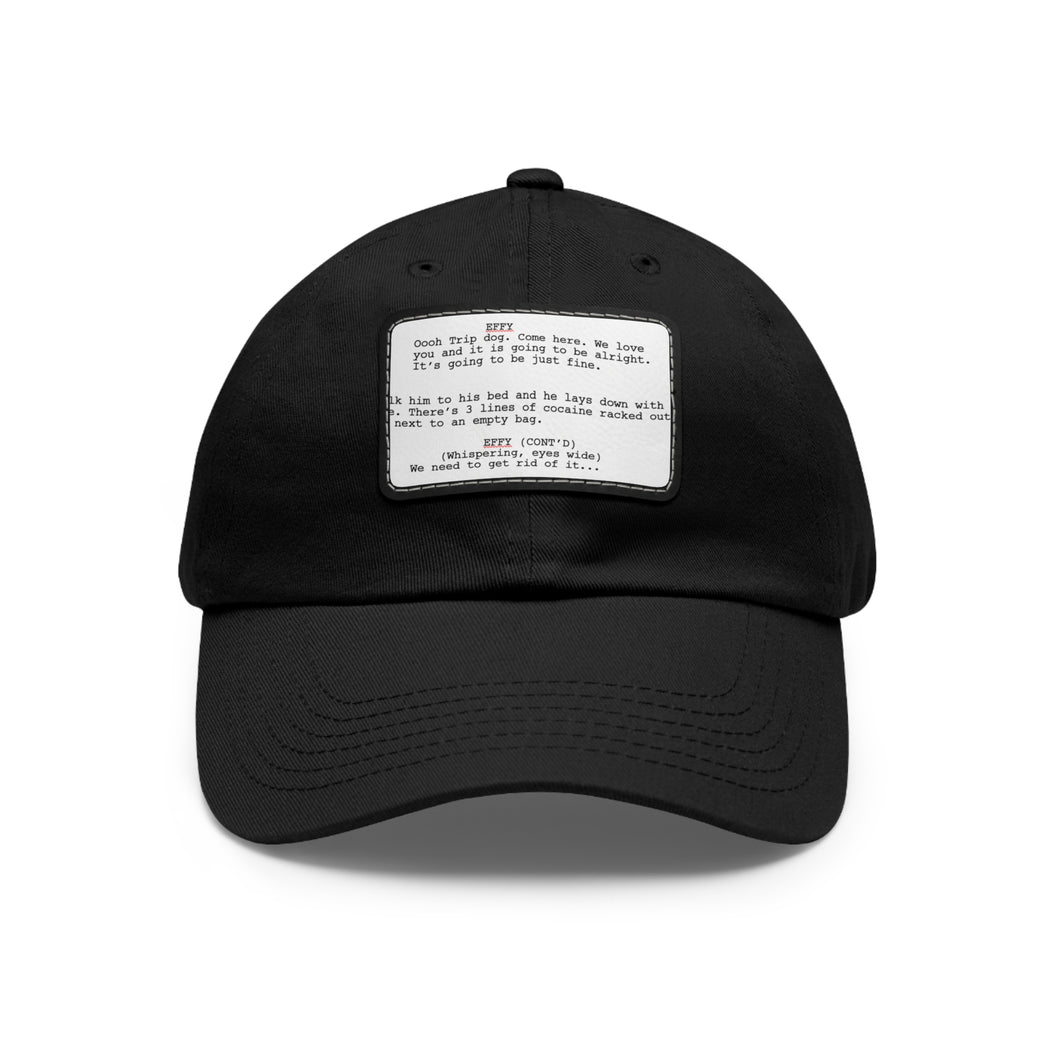 Dad Hat with Leather Patch (Rectangle)